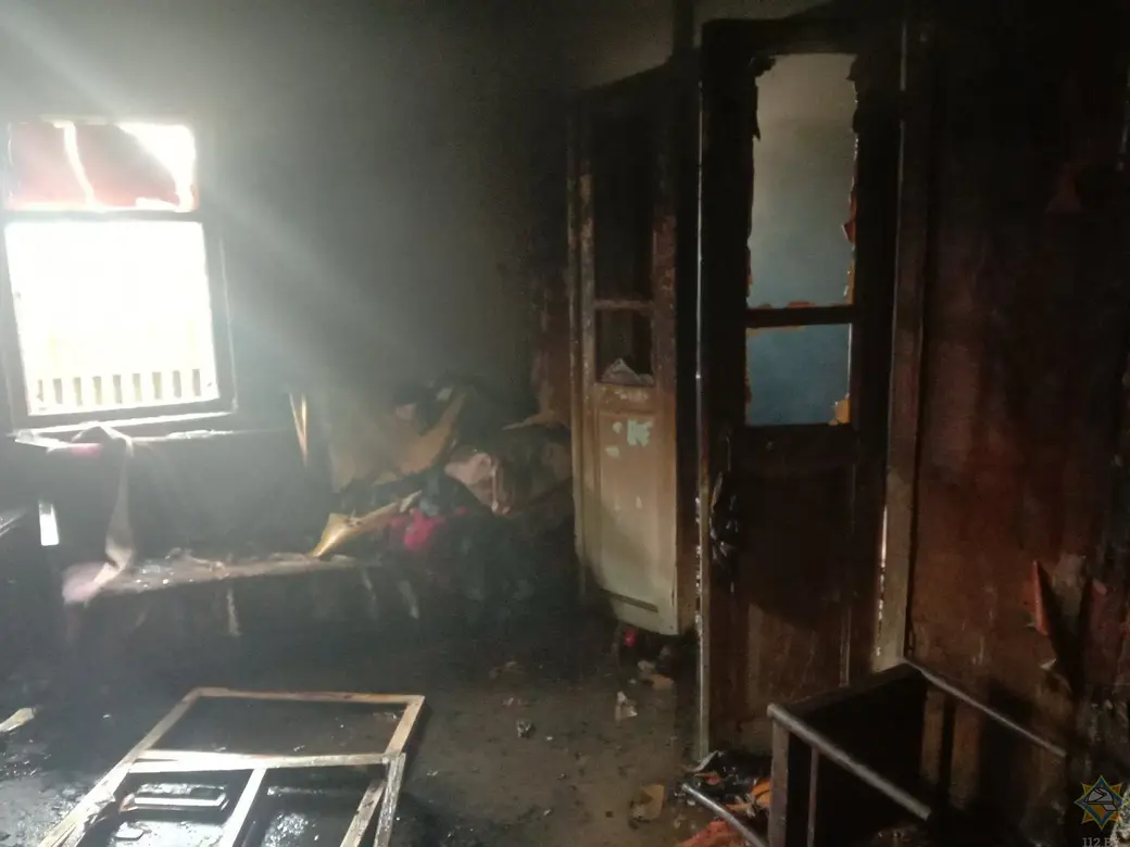 06.05.2020, пожар в Бобруйске в переулке Чайковского