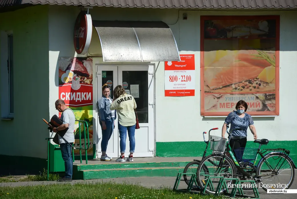 08.06.2020. Кировск, Могилевская область. Масочный режим введен в Кировском районе