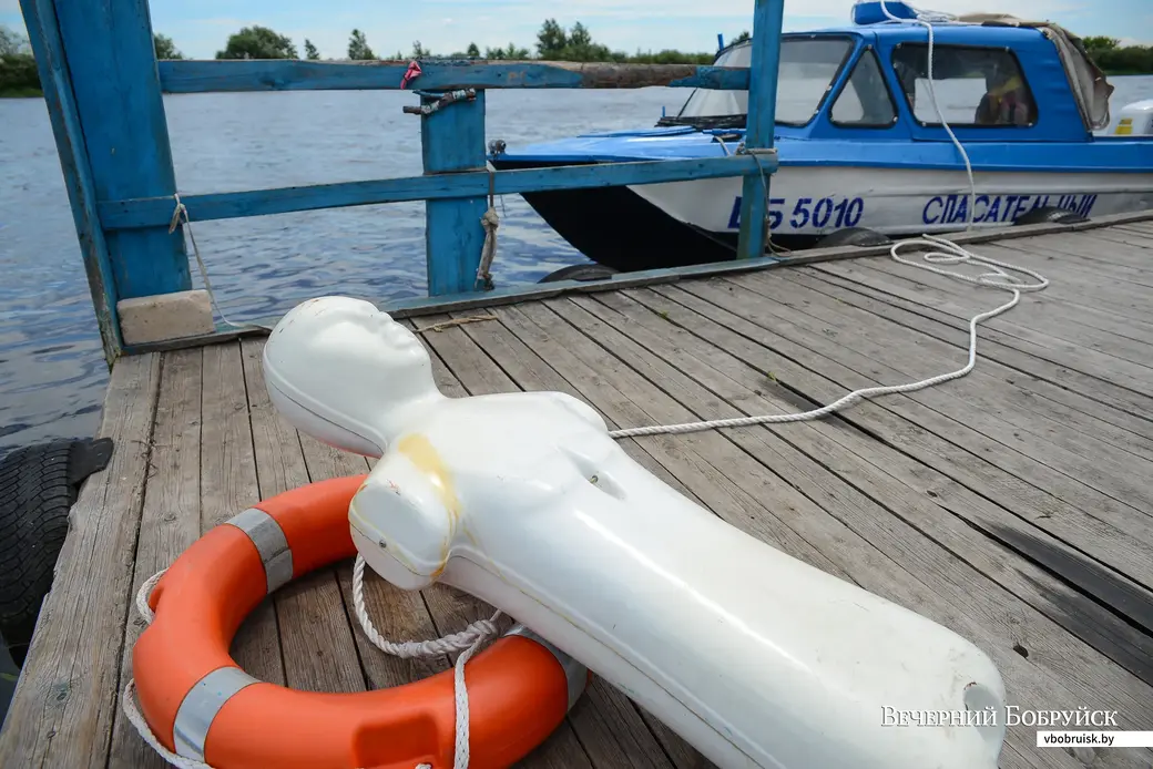02.07.2020. Бобруйск, Могилевская область. На таком манекене водолазы тренируются.