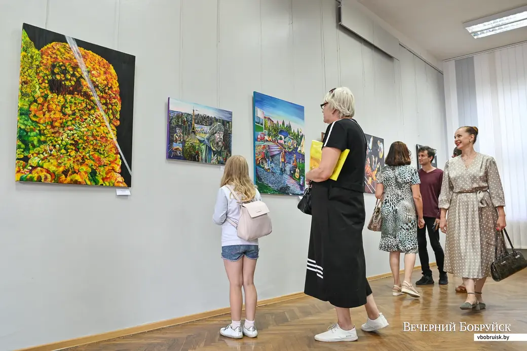 30.07.2020. Бобруйск. Открытие выставки художников-любителей «Провинциальные сюжеты»
