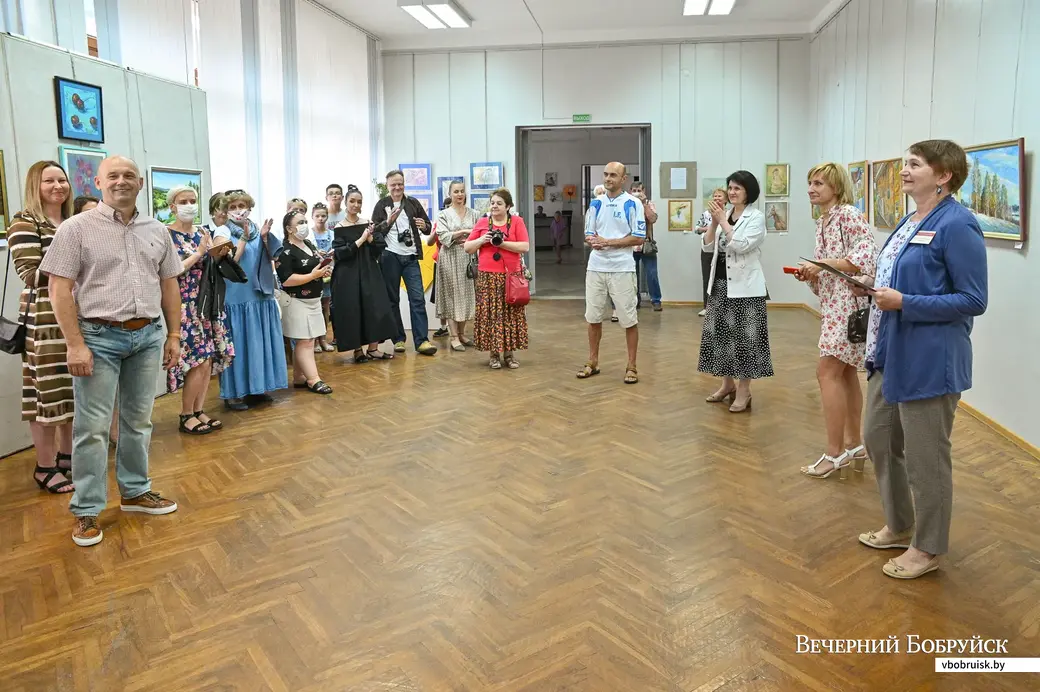 30.07.2020. Бобруйск. Открытие выставки художников-любителей «Провинциальные сюжеты»