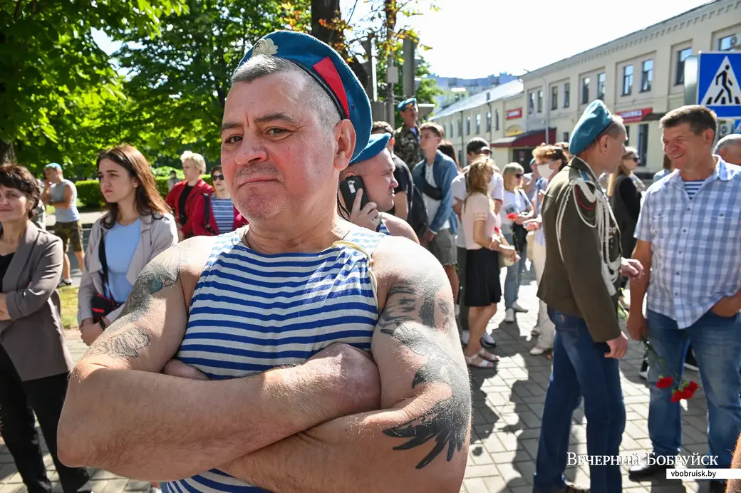 02.08.2020. Бобруйск. Торжественное открытие архитектурной композиции у памятника воинам-интернационалистам в честь Дня десантников и сил специальных операций
