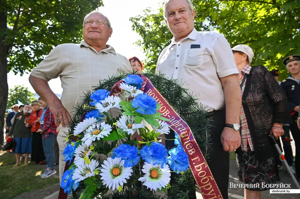 02.08.2020. Бобруйск. Торжественное открытие архитектурной композиции у памятника воинам-интернационалистам в честь Дня десантников и сил специальных операций
