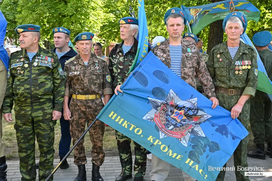 02.08.2020. Бобруйск. Торжественное открытие архитектурной композиции у памятника воинам-интернационалистам в честь Дня десантников и сил специальных операций