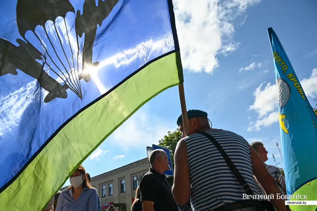 02.08.2020. Бобруйск. Торжественное открытие архитектурной композиции у памятника воинам-интернационалистам в честь Дня десантников и сил специальных операций