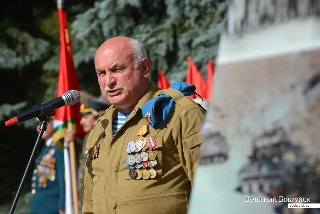 02.08.2020. Бобруйск. Торжественное открытие архитектурной композиции у памятника воинам-интернационалистам в честь Дня десантников и сил специальных операций