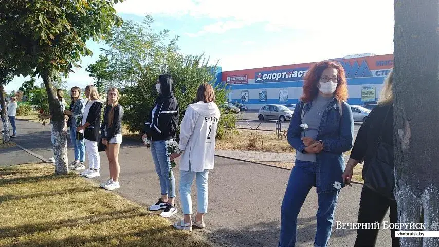 12.08.2020, женская «Цепь солидарности» в Бобруйске
