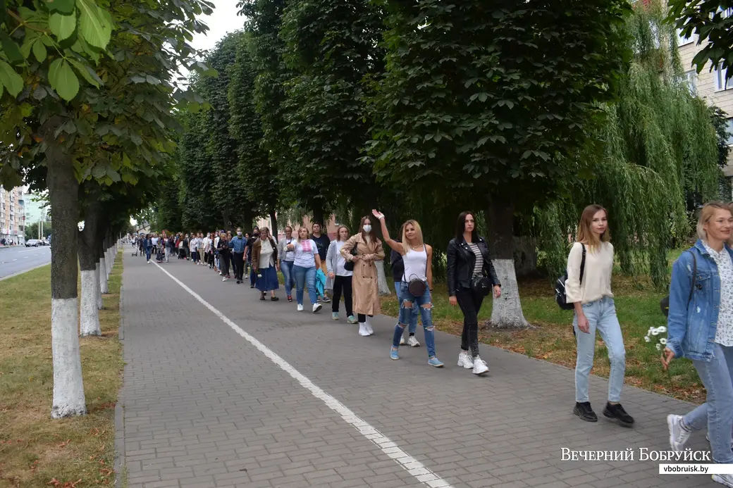 12.08.2020, женская «Цепь солидарности» в Бобруйске