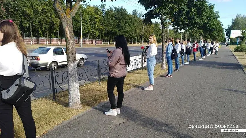 12.08.2020, женская «Цепь солидарности» в Бобруйске