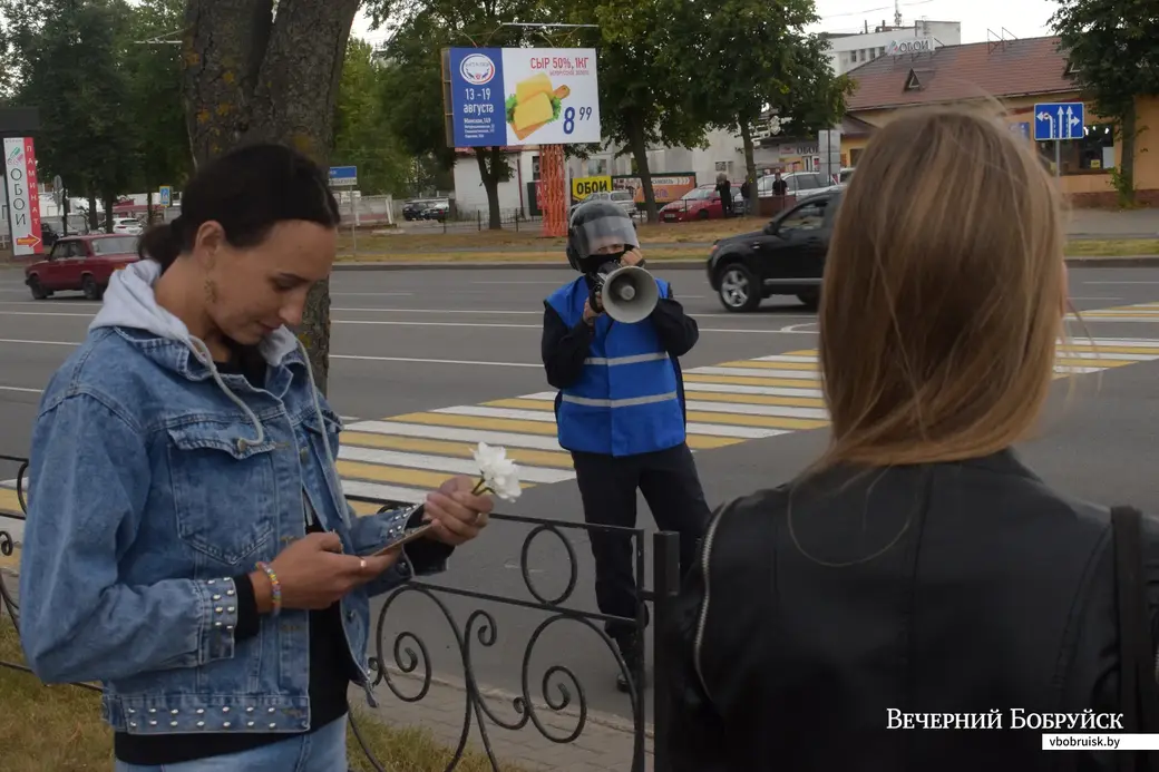 12.08.2020, женская «Цепь солидарности» в Бобруйске