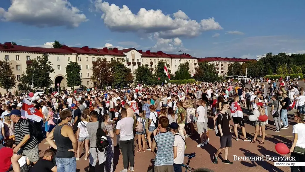 Бобруйск, 16 августа 2020 года. Площадь Ленина.