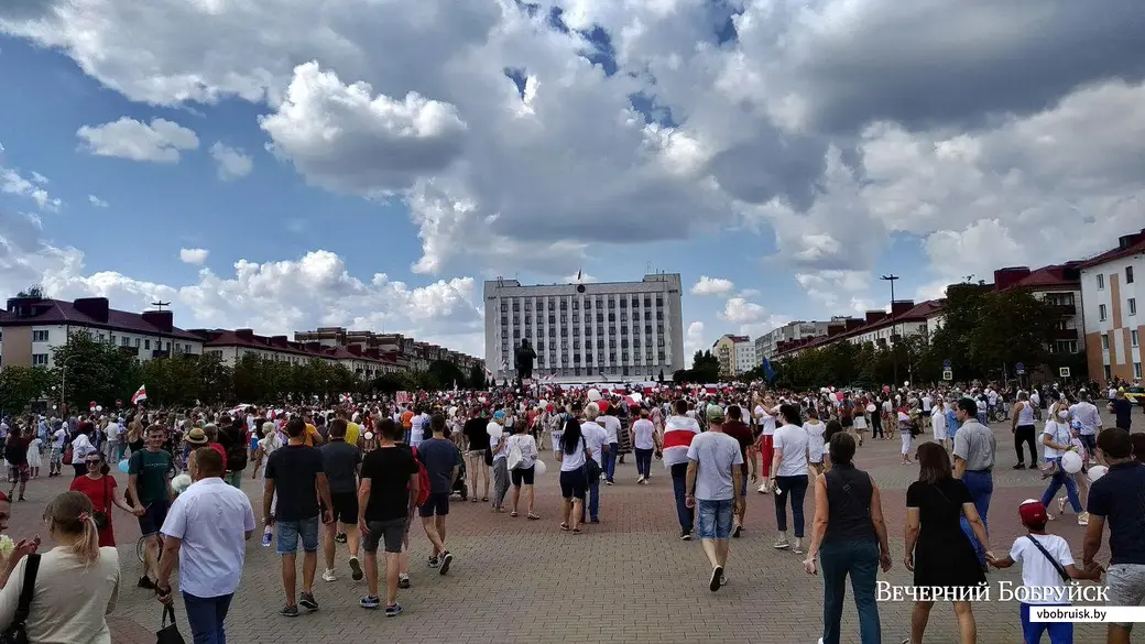Бобруйск, 16 августа 2020 года. Площадь Ленина.