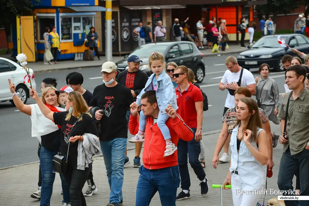 06.09.2020. Бобруйск. Мирная акция протеста и солидарности