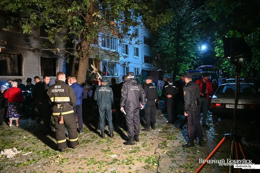 01.09.2020, взрыв в Бобруйске на ул. Лынькова. Фото: Александр ЧУГУЕВ
