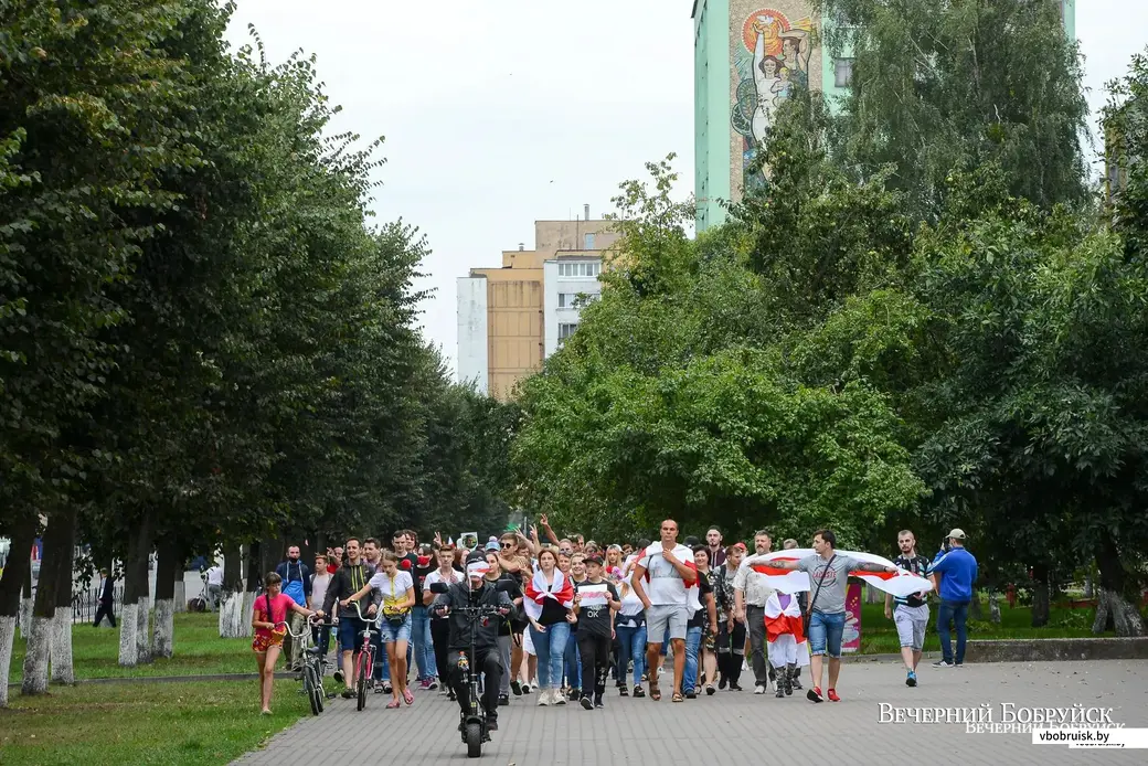 06.09.2020. Бобруйск. Мирная акция протеста и солидарности. Фото из архива «ВБ» носит иллюстративный характер.