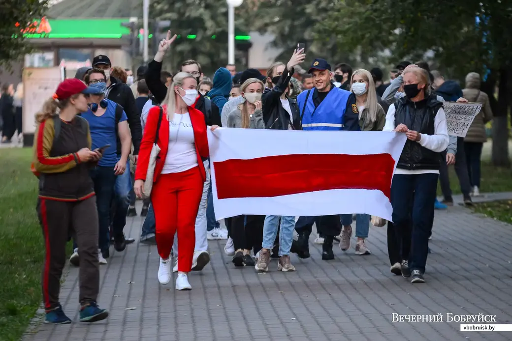 23.09.2020. Бобруйск. Мирная акция протеста 23 сентября