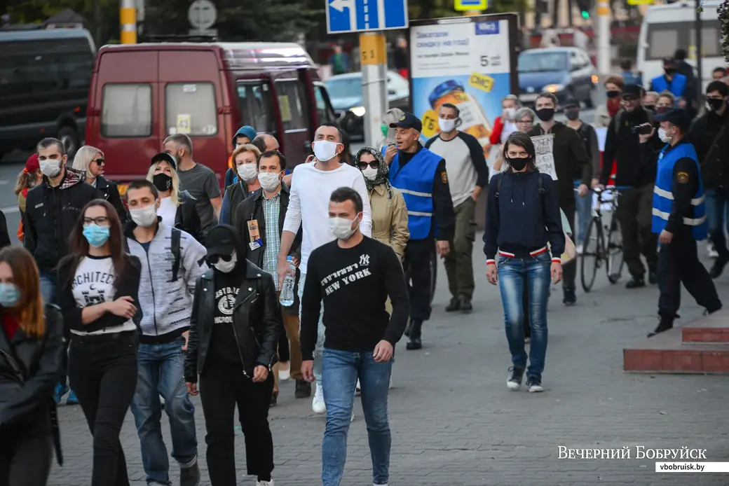 23.09.2020. Бобруйск. Мирная акция протеста 23 сентября