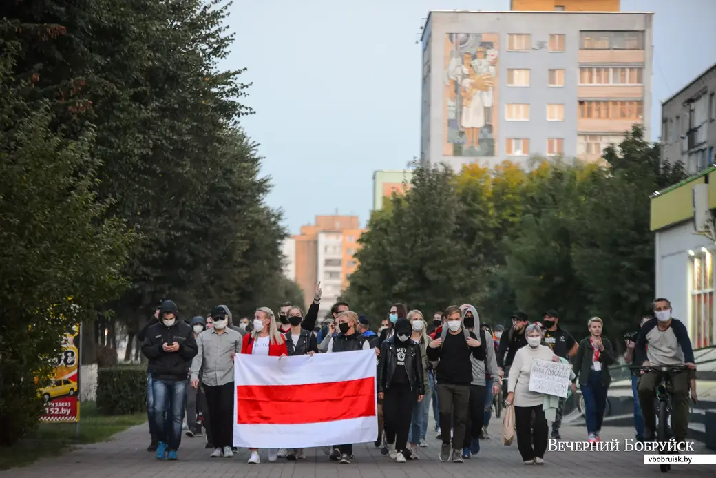 23.09.2020. Бобруйск. Мирная акция протеста 23 сентября