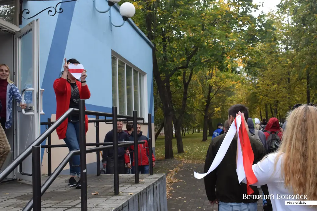 27.09.2020, мирный протест в Бобруйске
