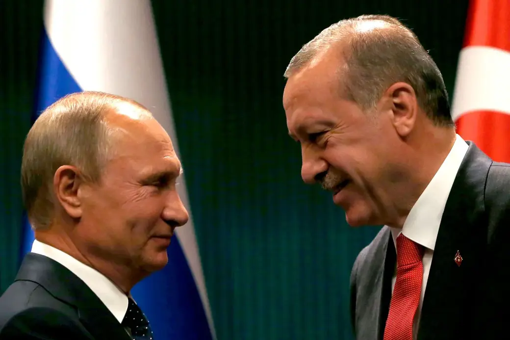 Президенты России и Турции Владимир Путин и Реджеп Тайип Эрдоган.