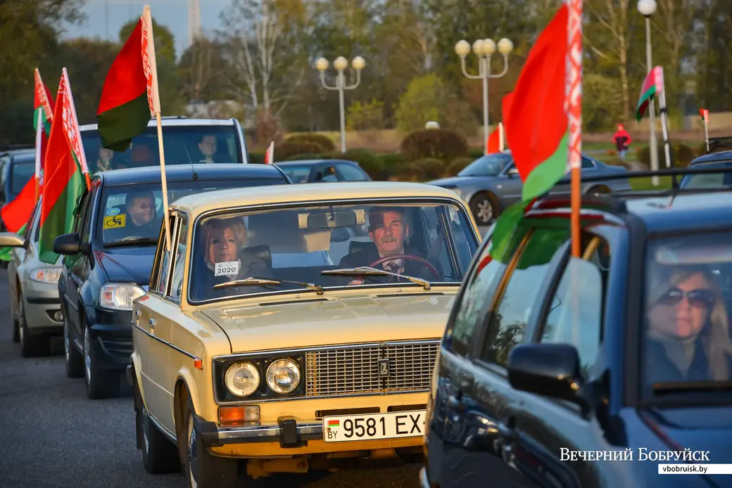 22.10.2020. Бобруйск. Автопробег «За Беларусь»