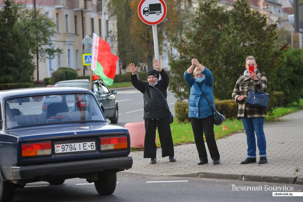 22.10.2020. Бобруйск. Автопробег «За Беларусь»