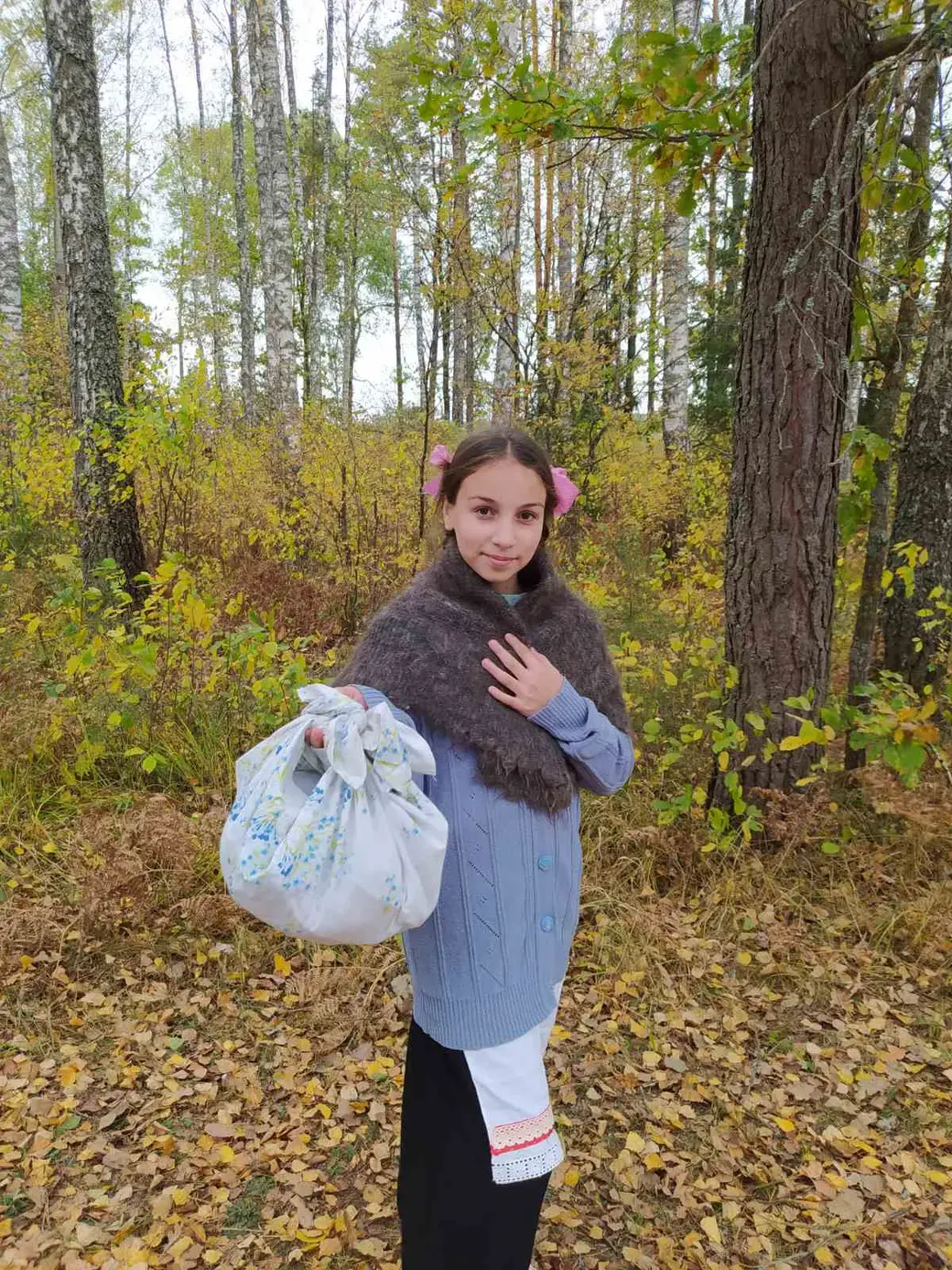 Настя Матусевич на партизанском квесте Центра туризма, краеведения и экскурсий детей и молодежи Бобруйска в Усакино.