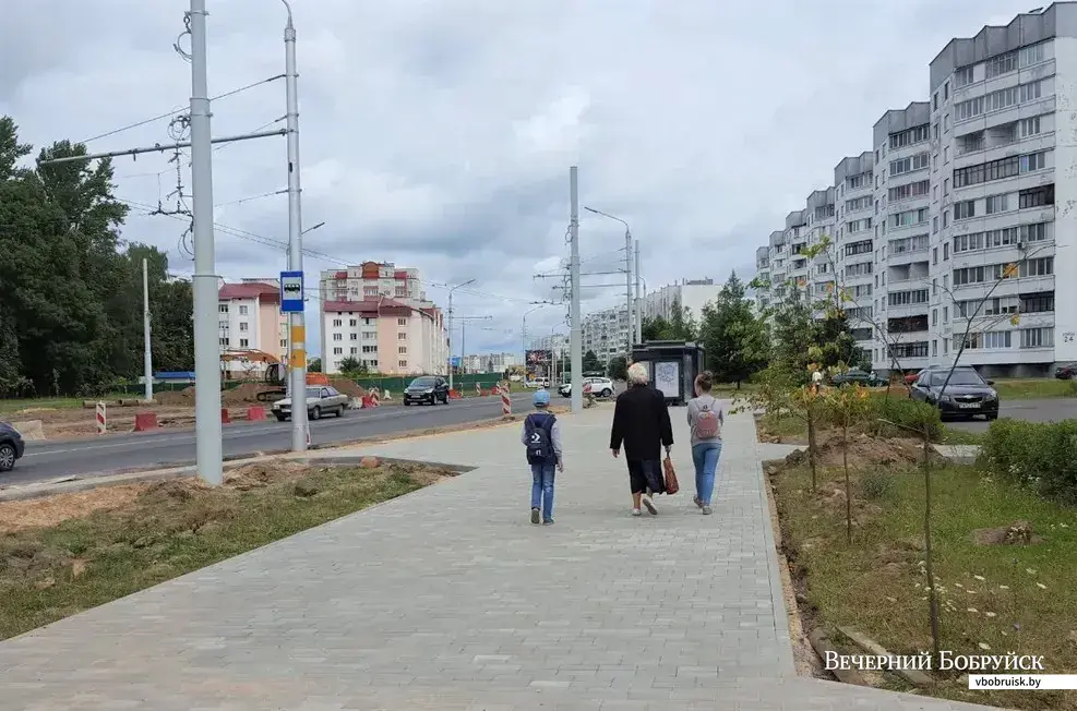 Cтроительство нового участка дороги – продолжения проспекта Строителей. Фото: Ирина РЯБОВА