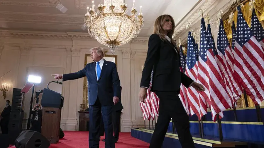 Супруги Дональд и Меланья Трамп.