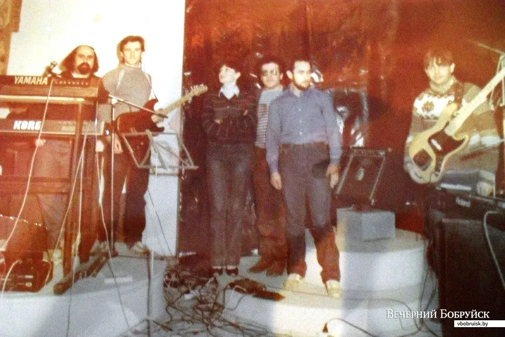 Бобруйские музыканты 60-80-х годов. «Солнечная сторона»-87. Рафаил Гольдман, Александр Ротань, Ольга Петрыкина, Александр Старобинец, Дмитрий Газенпут, Михаил Карасёв