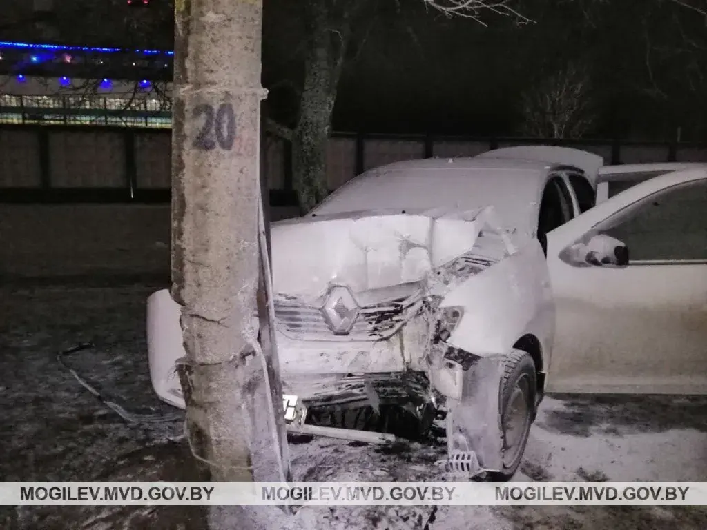 16.12.2020. ДТП на ул. Энергетиков. Фото: mogilev.mvd.gov.by.