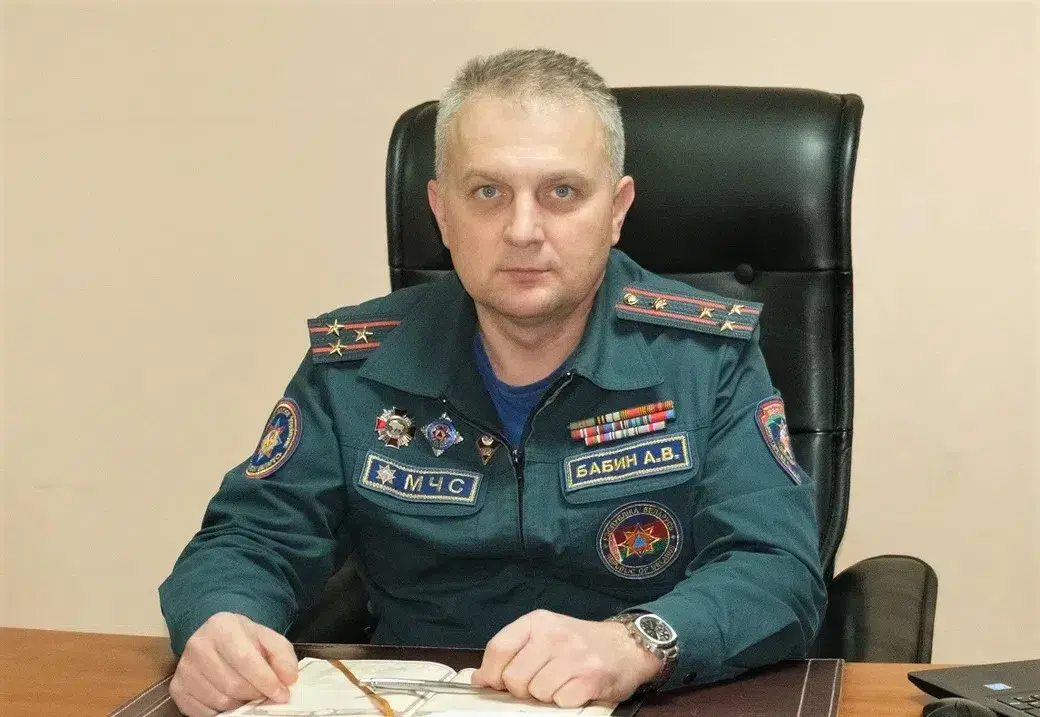 Андрей Бабин, начальник Бобруйского горрайотдела по ЧС. Фото: МЧС