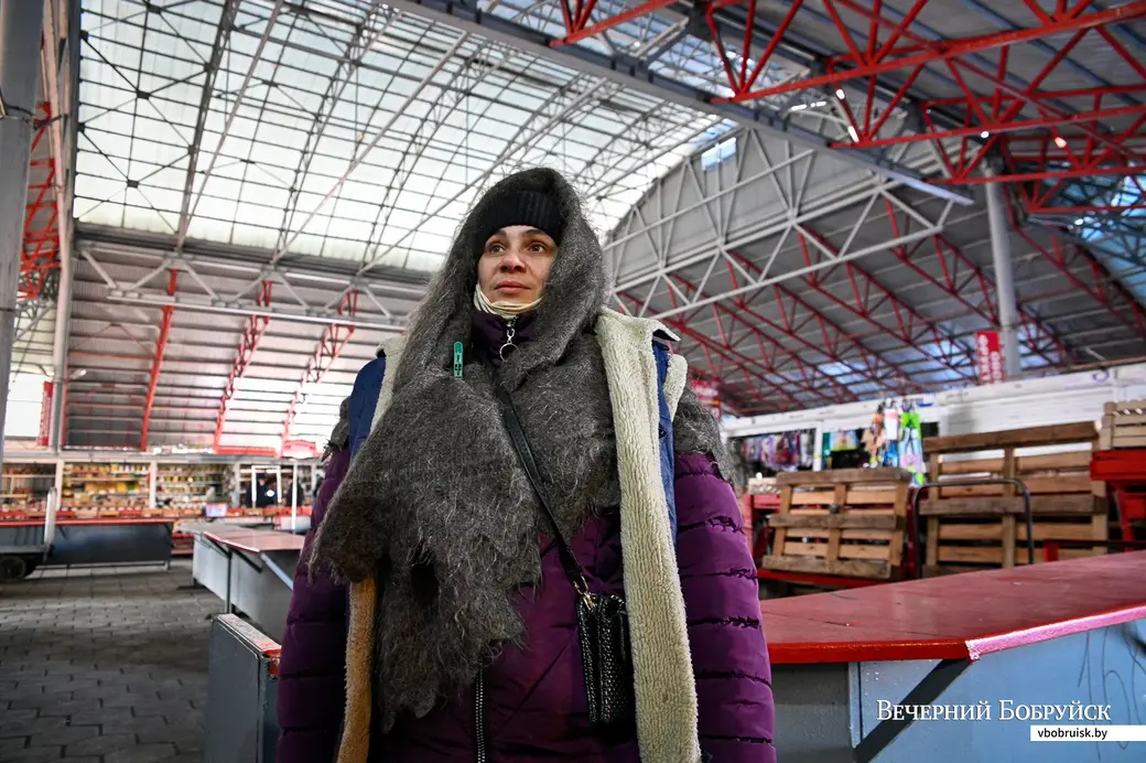 20.01.2021. Бобруйск. Центральный рынок. Зимняя торговля.