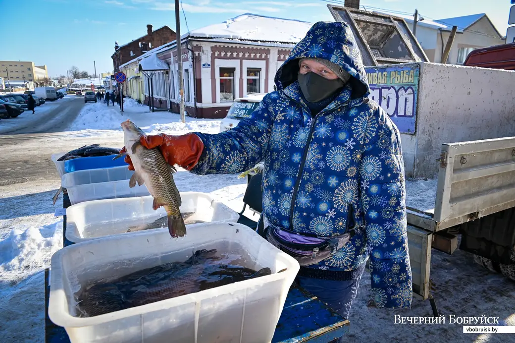 20.01.2021. Бобруйск. Центральный рынок. Зимняя торговля.