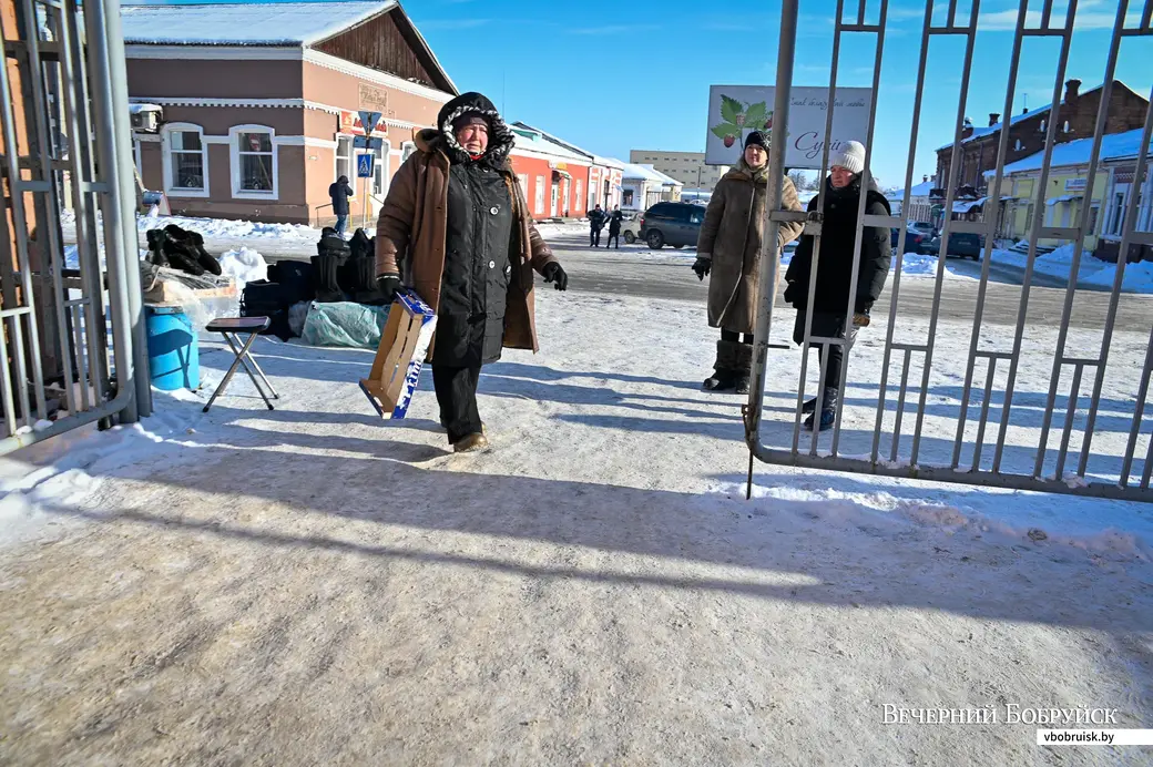 20.01.2021. Бобруйск. Центральный рынок. Зимняя торговля.