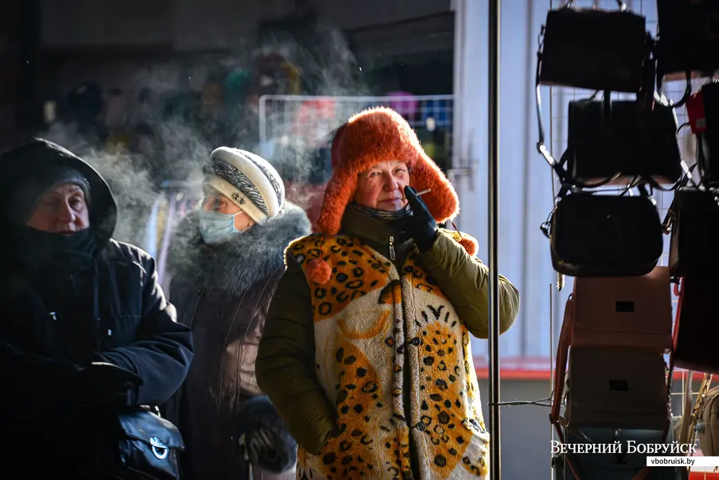20.01.2021. Бобруйск. Центральный рынок. Зимняя торговля.