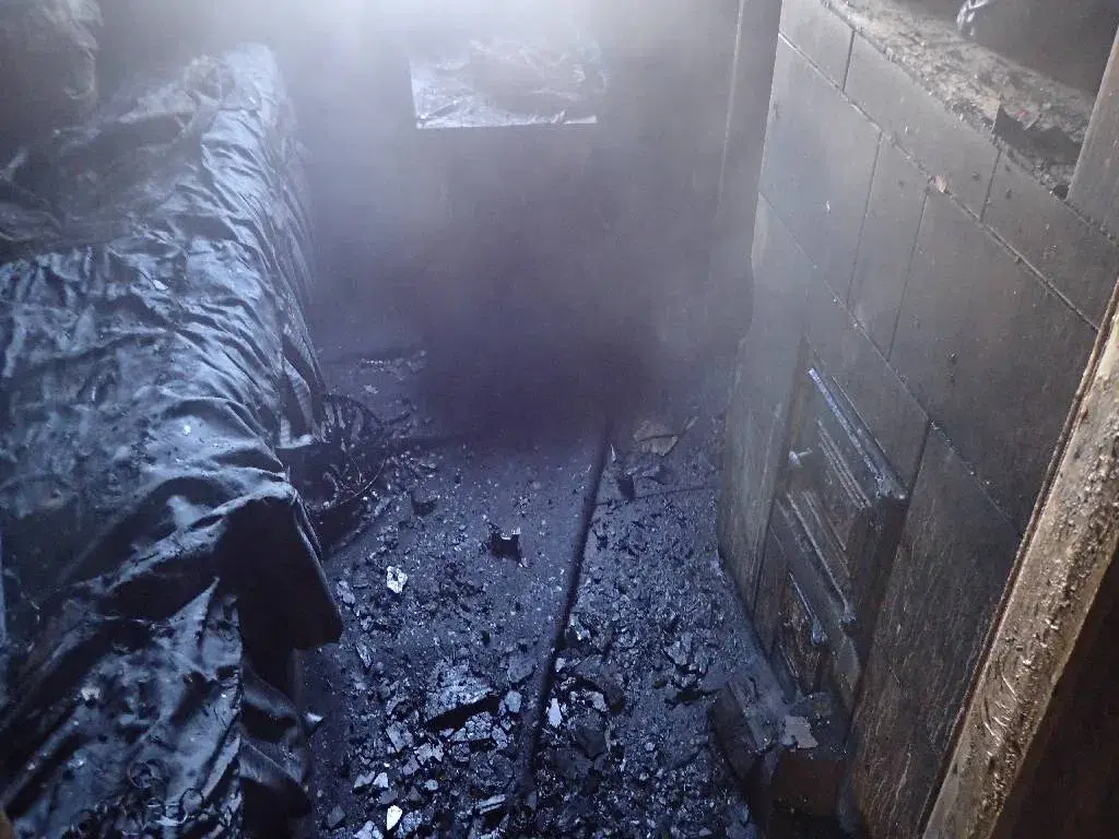 Бобруйск, 19 февраля 2021 года. Пожар в переулке Ленина.