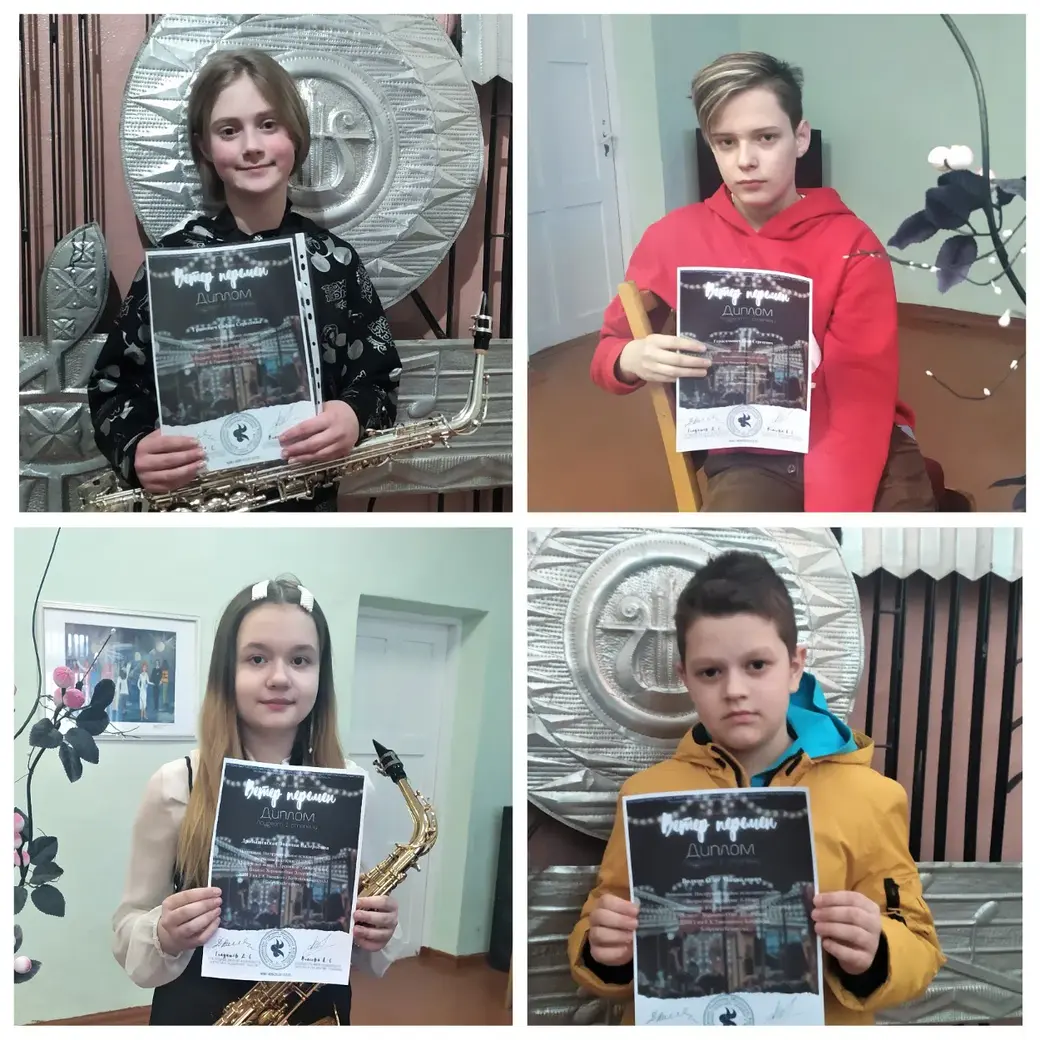 Вверху: София Гриневич и Егор Герасимович, внизу: Эвелина Дробышевская и Олег Волков.