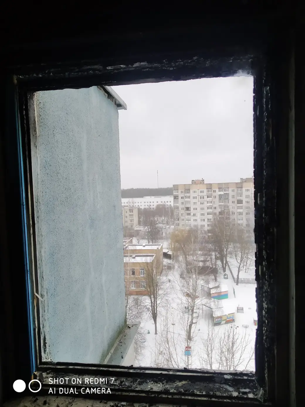 08.03.21г. В Бобруйске в доме на Рокоссовского загорелся технический этаж. Фото: Бобруйский ГРОЧС