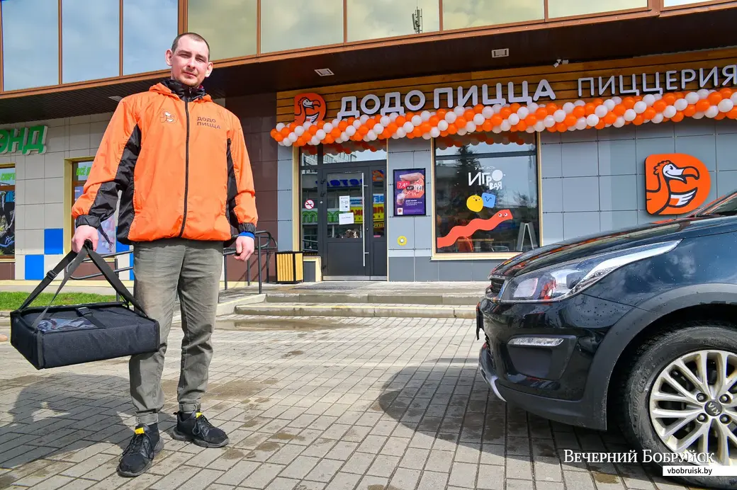 16.04.2021. Бобруйск. Открытие ресторана сети «Додо Пицца» на улице Горького