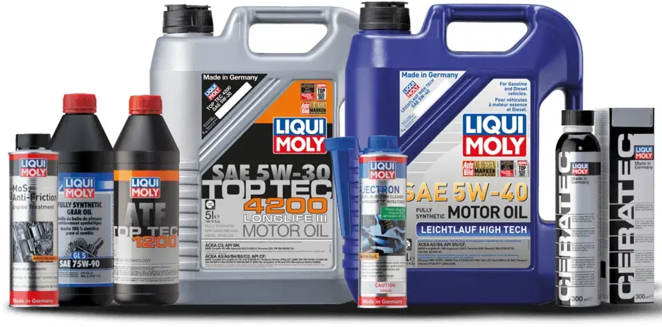 Продукция компании LIQUI MOLY.