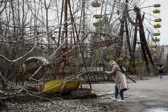 Припять, апрель 2021 года (Фото: Олег Петрасюк / EPA / ТАСС)