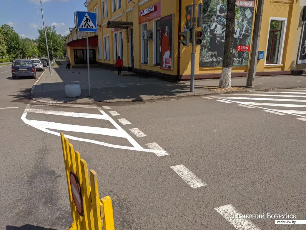 27.05.2021. Бобруйск. Новая разметка на улице Социалистической
