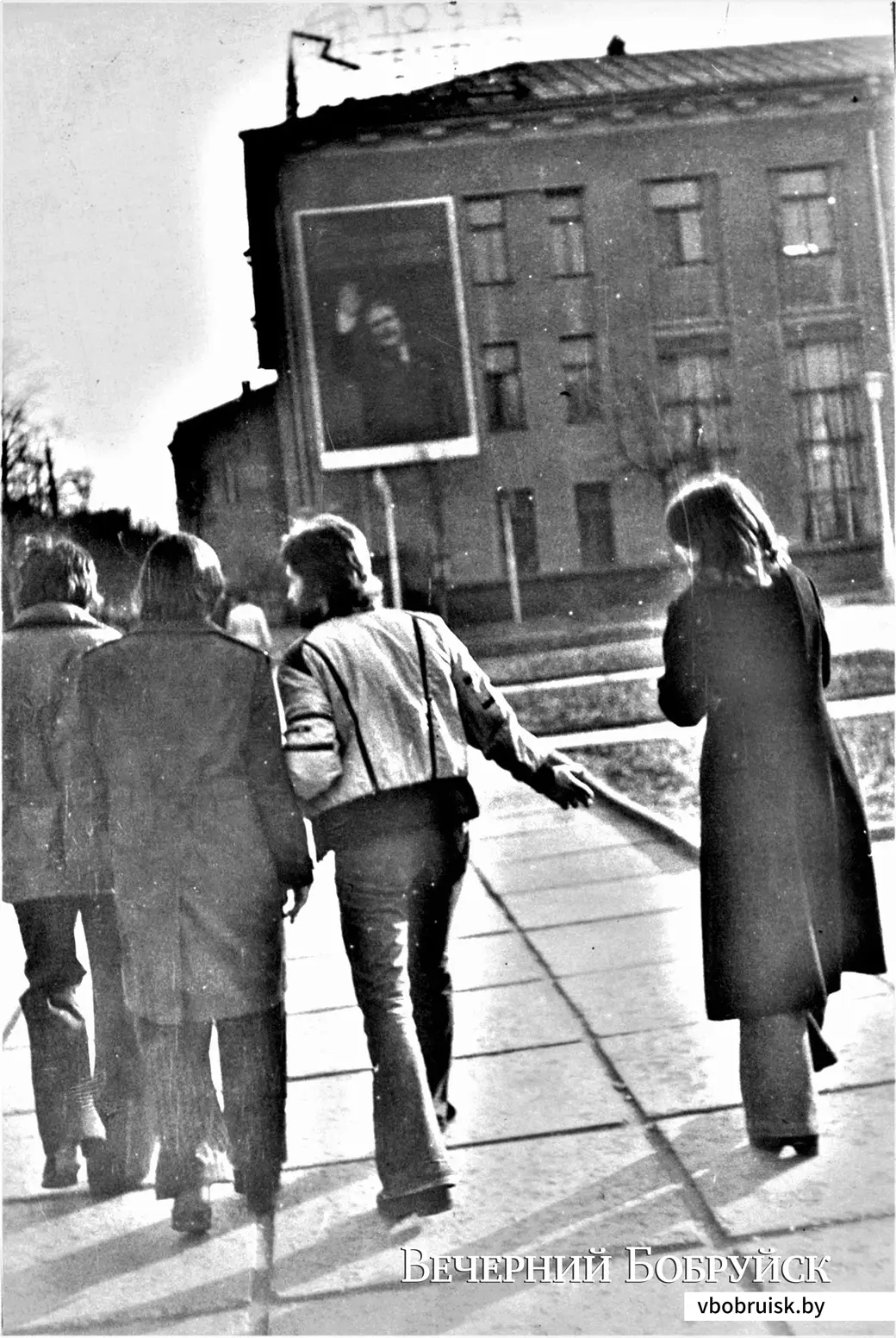 Могилев, конец 1970-х. Верной ли дорогой идете, товарищи (на Первомайской).
