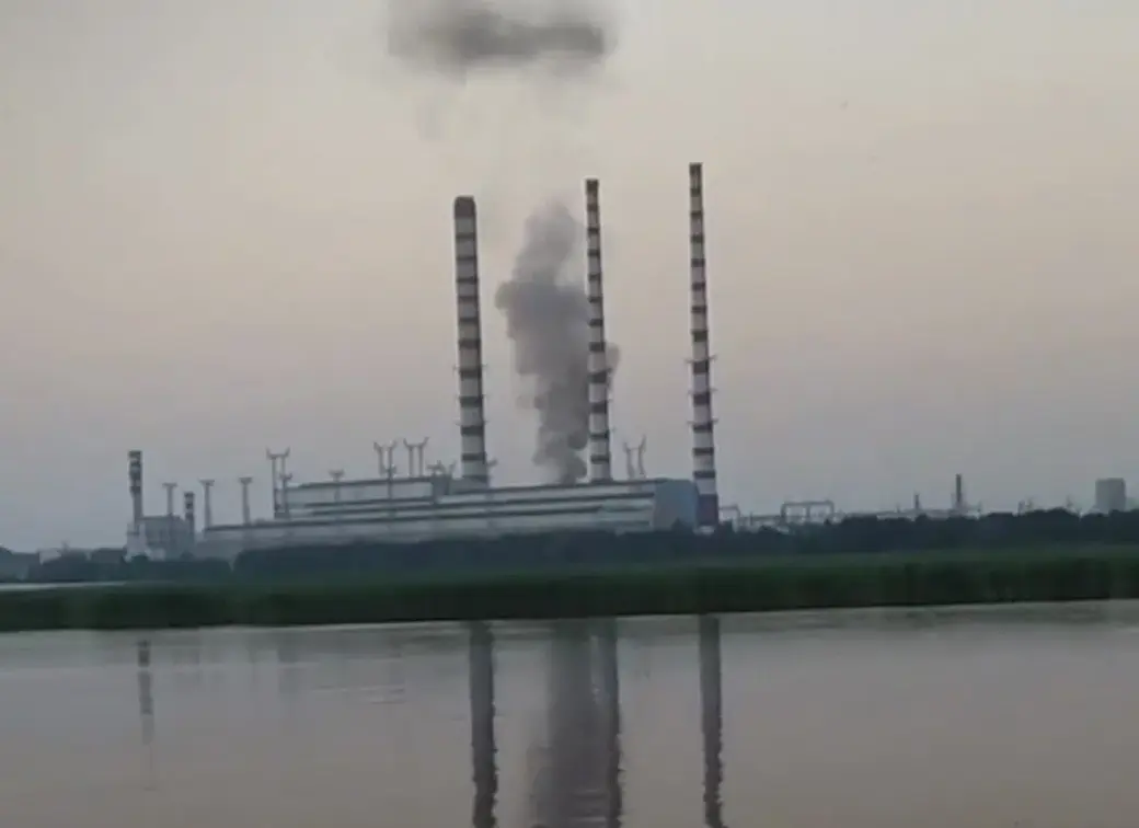 ЧП на Новолукомльской ГРЭС 23 июня 2021 года. Видеокадр kp.by.