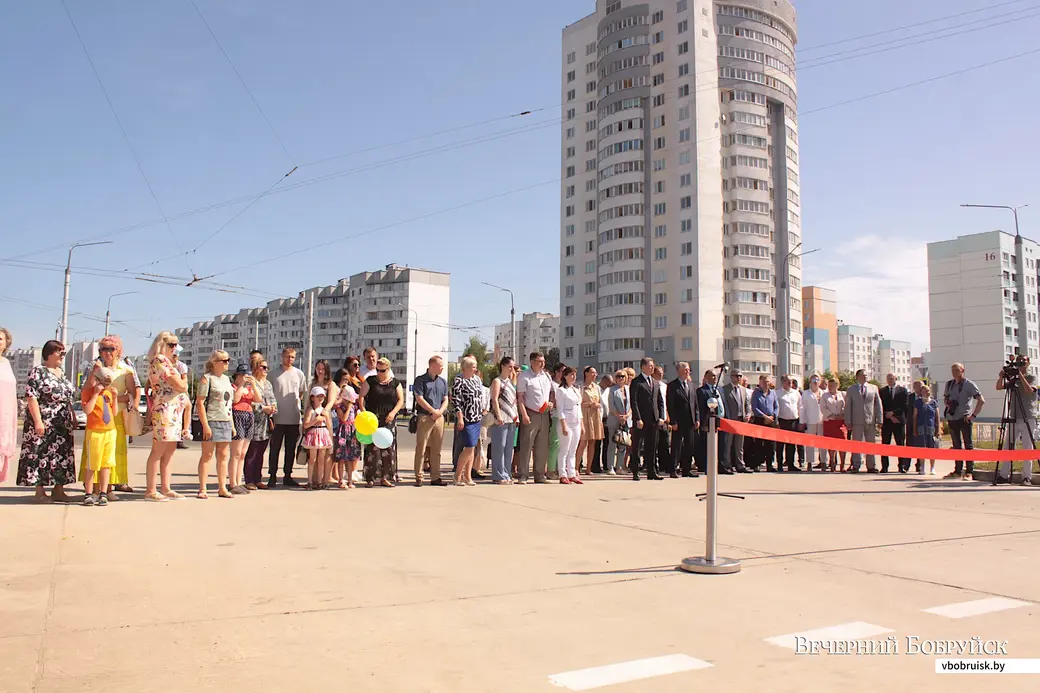Бобруйск, 26 июня 2021 года. Торжественное открытие нового участка проспекта Строителей.
