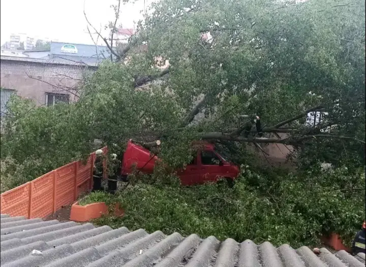 Ураган обрушился вечером 25 июня на Могилев. Последствия непогоды.