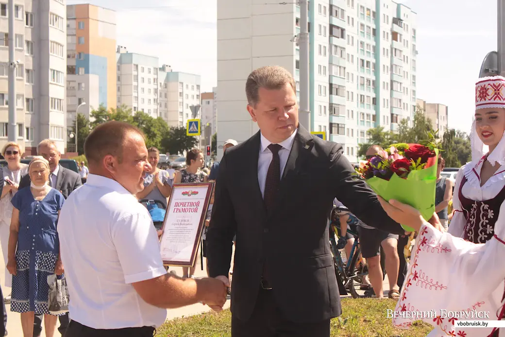 Бобруйск, 26 июня 2021 года. Торжественное открытие нового участка проспекта Строителей.