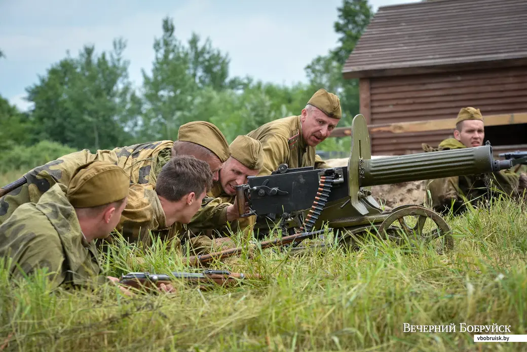 27.06.2021. Бобруйский район. Слет военно-исторических клубов «Бобруйский котел» и реконструкция захвата и удержания переправы и плацдарма на западном берегу Березины