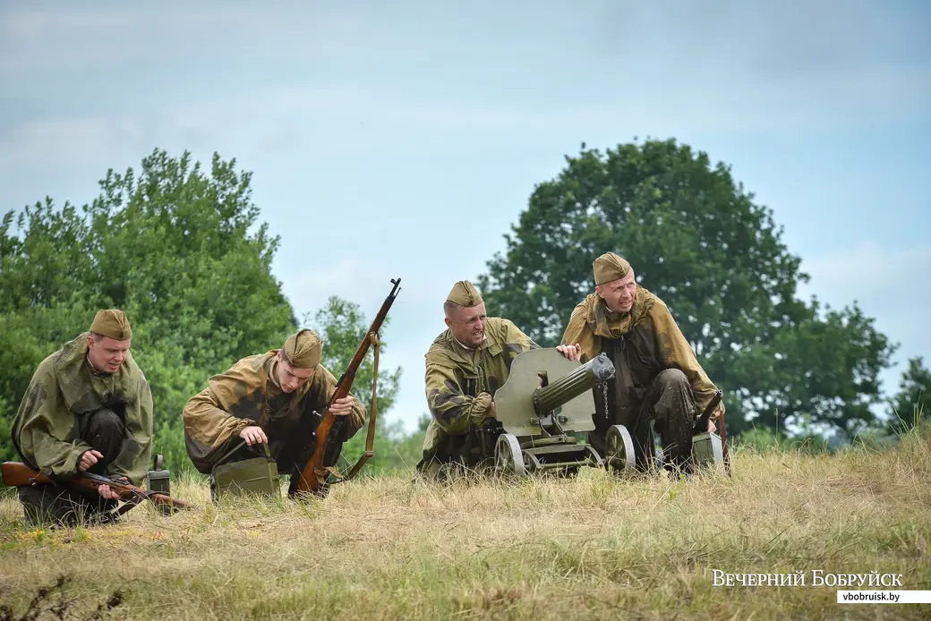 27.06.2021. Бобруйский район. Слет военно-исторических клубов «Бобруйский котел» и реконструкция захвата и удержания переправы и плацдарма на западном берегу Березины